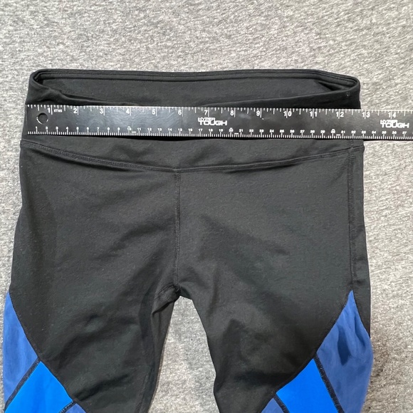 Fabletics Sheer Performance Black & Blue Mesh Leggings Size XS - Picture 9 of 12